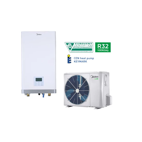 Midea M-Thermal osztott - (levegő-víz) - hőszivattyú - (8 kW, 1fázis, R-32) MHA-V8W/D2N8-B